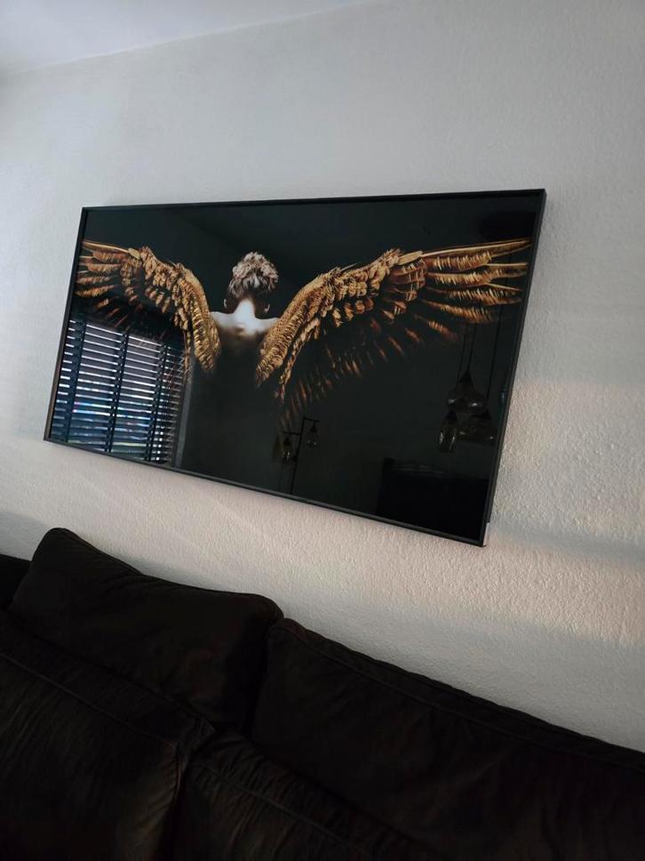 Coco Maison Angel Wings Glas Schilderij 80x150cm, Huis en Inrichting, Woonaccessoires | Schilderijen, Tekeningen en Foto's, Zo goed als nieuw