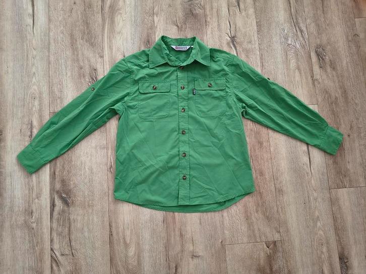 Mooie groene scoutingblouse, Welpen uniform, Scoutfit, 146., Verzamelen, Scouting, Zo goed als nieuw, Kleding, Ophalen of Verzenden