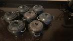 7 ovenpotjes grijs, Huis en Inrichting, Ophalen, Gebruikt, Overige typen, Overige stijlen