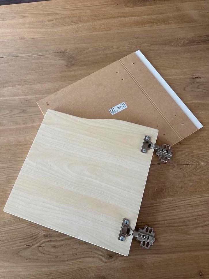 Ikea Kallax Inzet met Deur - Berken, Huis en Inrichting, Kasten | Boekenkasten, Zo goed als nieuw, Minder dan 50 cm, Minder dan 100 cm