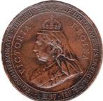VICTORIA  DIAMANTEN  JUBILEUM  1897  TER HERDENKING 60 JAAR, Postzegels en Munten, Penningen en Medailles, Ophalen of Verzenden