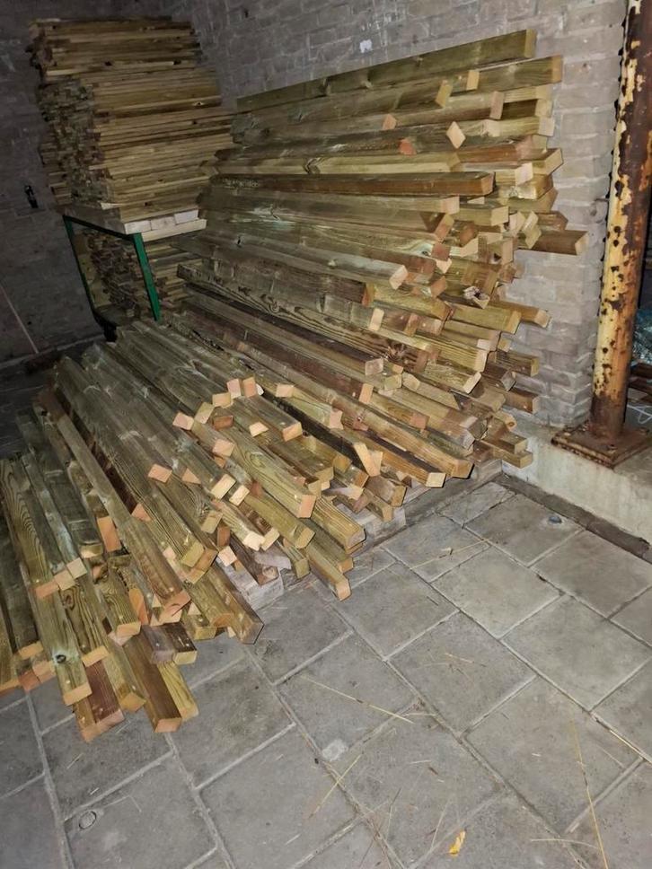 Houten Balken 7x4,5cm, 1-1,9m, Doe-het-zelf en Verbouw, Hout en Planken, Balk, Vuren, 300 cm of meer, 50 mm of meer, Ophalen