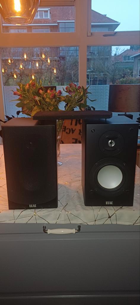 Set van 2 ELAC 101 II Luidsprekers, Audio, Tv en Foto, Luidsprekers, Gebruikt, Front, Rear of Stereo speakers, Minder dan 60 watt