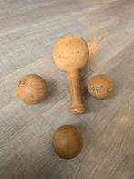 Prachtig antiek houten speelgoed spel met 3 ballen €19, Antiek en Kunst, Ophalen of Verzenden