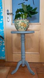 Grijsblauw geverfde houten plantentafel, Ophalen