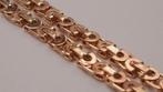 gouden platte koningsketting 14kt, Sieraden, Tassen en Uiterlijk, Kettingen, Www.bredajuwelier.nl, Nieuw, Ophalen of Verzenden