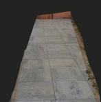 PRACHTIGE TERRASTEGELS +/- 20 M2 60 x 60 lichtgrijs, Ophalen, Gebruikt, 10 m² of meer, Beton