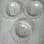 Vintage persglazen schaaltjes 3 stuks., Ophalen of Verzenden