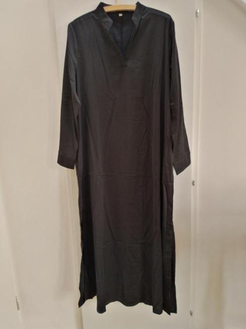 Nieuwe lange zwarte maxi jurk, lengte 140cm, maat XL, Kleding | Dames, Jurken, Nieuw, Maat 46/48 (XL) of groter, Zwart, Onder de knie