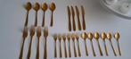 Goudkleurig bestek, Ophalen of Verzenden, Zo goed als nieuw, Rvs of Chroom