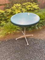 Opklapbare Terrastafel, Tuin en Terras, Tuintafels, Ophalen, Gebruikt, Rond, Metaal