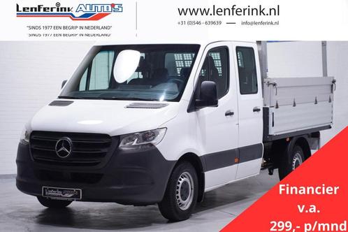 Mercedes Sprinter 211 CDI Dubbel Cabine 6-Zits va 299 p/mnd, Auto's, Bestelauto's, Bedrijf, Te koop, ABS, Airconditioning, Centrale vergrendeling