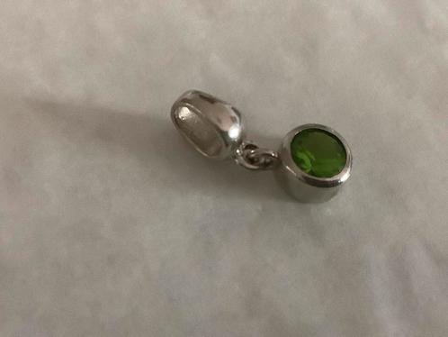 Mooi vintage zilveren Kettinghanger edelsteen Peridoot 925, Sieraden, Tassen en Uiterlijk, Kettinghangers, Zo goed als nieuw, Zilver