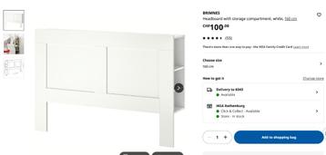 BRIMNES IKEA HEADBOARD
