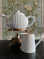 Greetgate theepot, melkkannetje. Lichtblauw aardewerk, Huis en Inrichting, Keuken | Servies, Overige typen, Ophalen of Verzenden