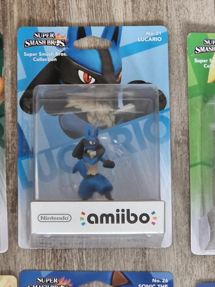 amiibo Lucario Super Smash Bros serie nummer 21, Spelcomputers en Games, Games | Nintendo Switch, Nieuw, Vechten, 1 speler, Vanaf 3 jaar