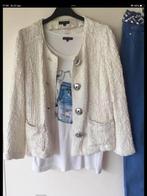 Caroline Biss tshirt met jasje maat 36, Wit, Ophalen of Verzenden, Zo goed als nieuw, Korte mouw