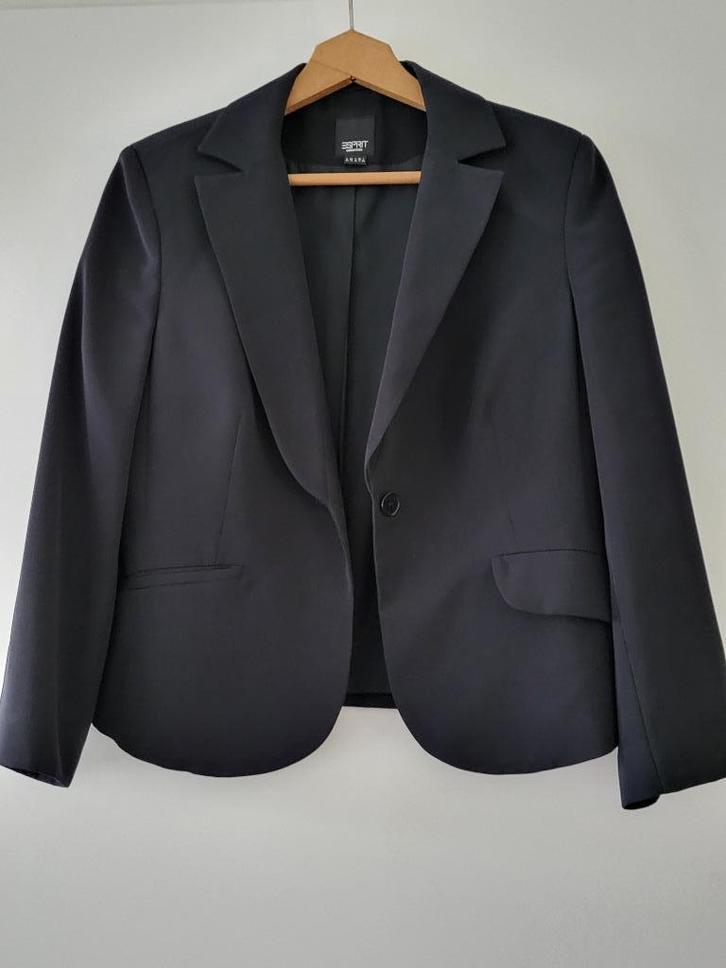 Blazer Esprit, zwart, maat 40, Kleding | Dames, Jasjes, Kostuums en Pakken, Zo goed als nieuw, Jasje, Maat 38/40 (M), Zwart, Verzenden