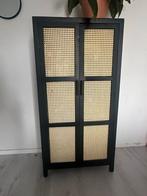 Webbing opbergkast 140x70 zwart, Ophalen, 50 tot 100 cm, 25 tot 50 cm, Webbing rotan