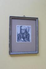 Jan Toorop, ingelijst prentje, na 1927. De Biecht., Ophalen of Verzenden