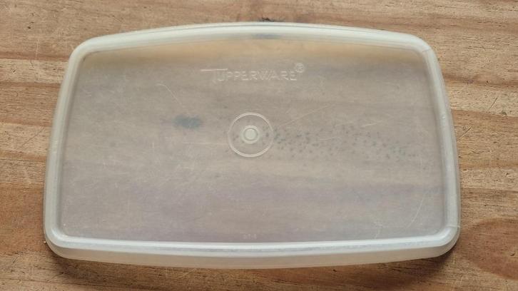 Tupperware 817-6 deksel rechthoek 24 x 14,5cm Transparant, Huis en Inrichting, Keuken | Tupperware, Gebruikt, Overige typen, Ophalen of Verzenden