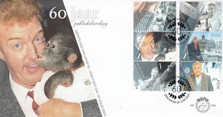 Nederland- 2024- FDC-882- André van Duin Publiekslieveling, Postzegels en Munten, Postzegels | Eerstedagenveloppen, Onbeschreven