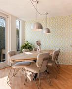 Mooie koepel hanglampen 39cm geborsteld aluminium, Huis en Inrichting, Lampen | Hanglampen, Ophalen, Gebruikt, Metaal, Minder dan 50 cm
