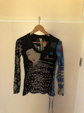Desigual prachtig shirt met lange mouwen maat S beschikbaar voor biedingen