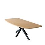 MN Stockholm Vergadertafel Ovaal Extra Dik Blad B240xD120, Ophalen of Verzenden, Nieuw, Bureau
