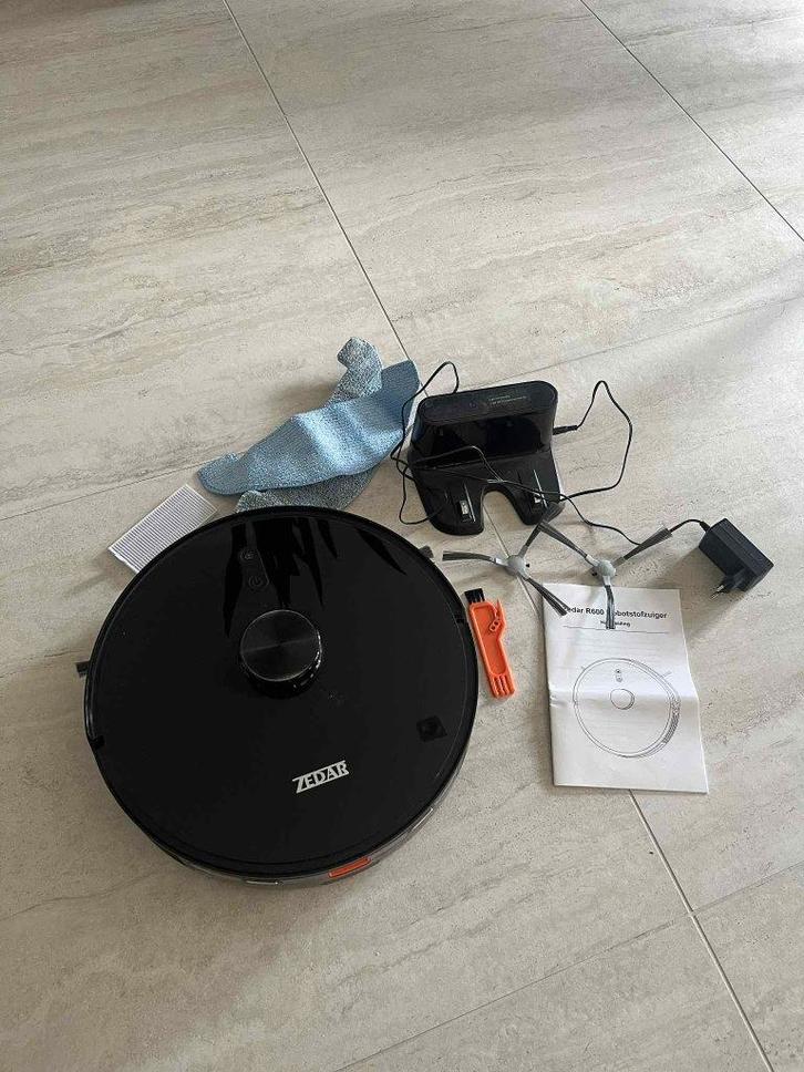 Lidar Robotstofzuiger met Dweilfunctie - zeder R600, Witgoed en Apparatuur, Stofzuigers, Zo goed als nieuw, Robotstofzuiger, 2000 watt of meer