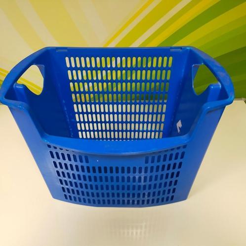 Papierbak prullenbak blauw met inwerp opening, Huis en Inrichting, Woonaccessoires | Prullenbakken, Gebruikt, Kunststof, Minder dan 50 cm