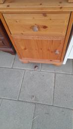 Grenen nachtkastje met lade - 41x41x60cm, Ophalen, Gebruikt, Grenen