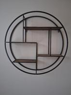 Wandrek rond metaal hout, Met plank(en), Zo goed als nieuw, Minder dan 150 cm, Minder dan 100 cm