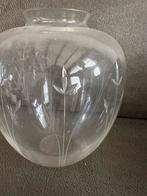 Glazen Vaas met Gravering, Ophalen, Wit, Minder dan 50 cm, Glas