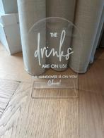 Bar Versiering - Drankjesbord, Ophalen of Verzenden, Gebruikt