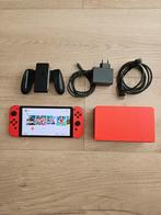 Nintendo Switch Oled Mario editie, Ophalen, Zo goed als nieuw, Met 1 controller, Switch OLED