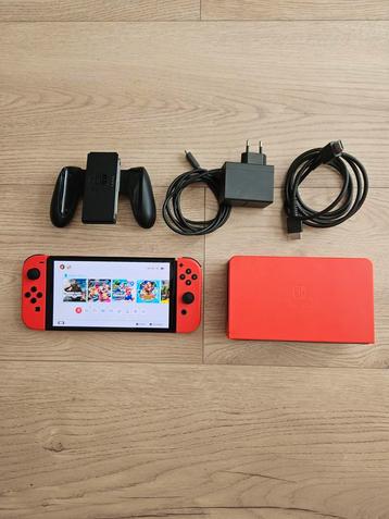 Nintendo Switch Oled Mario editie  beschikbaar voor biedingen
