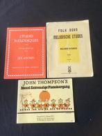 Folk Dean melodische etudes. Piano vol. 1 e.a. Pianoboeken, Gebruikt, Klassiek, Overige soorten, Ophalen of Verzenden