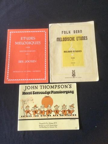 Folk Dean melodische etudes. Piano vol. 1 e.a. Pianoboeken beschikbaar voor biedingen