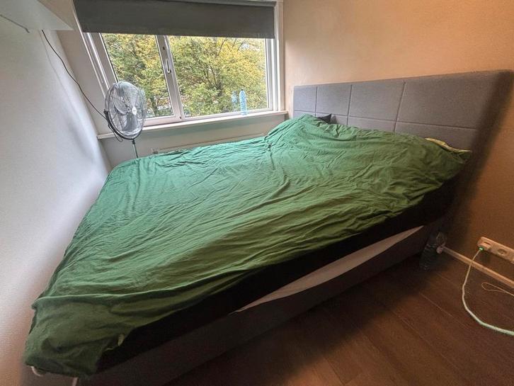 Tweepersoonsbed te koop – 180x200 cm (compleet set), Huis en Inrichting, Slaapkamer | Bedden, Zo goed als nieuw, Tweepersoons