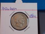 ½ Gulden 1864 Willem 3., Postzegels en Munten, Munten | Nederland, ½ gulden, Koning Willem III, Zilver, Ophalen of Verzenden