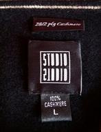 STUDIO 2 - LAAGS CASHMERE Trui , Maat L, Verzenden, Zo goed als nieuw, Maat 42/44 (L), Zwart