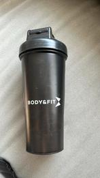 Body & fit shake  beker 600 ml incl shaker bol zwart, Ophalen of Verzenden, Zo goed als nieuw