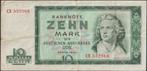 D.D.R. 10 mark 1964 gebruikt p.23a (nr 64), Postzegels en Munten, Bankbiljetten | Europa | Niet-Eurobiljetten, Verzenden, Duitsland