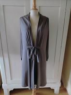 Yaya lang grijs vest L met strikceintuur - viscose elastaan, Maat 42/44 (L), Ophalen of Verzenden, Zo goed als nieuw, Yaya