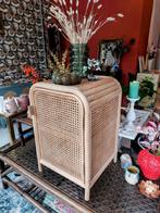 Vintage Look Webbing Kastje, Huis en Inrichting, Slaapkamer | Nachtkastjes, Ophalen, Zo goed als nieuw, 70 cm of meer, Hout