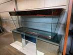 Glazen aquarium inclusief meubel en verlichting, Dieren en Toebehoren, Vissen | Aquaria en Toebehoren, Ophalen, Gebruikt, Leeg aquarium