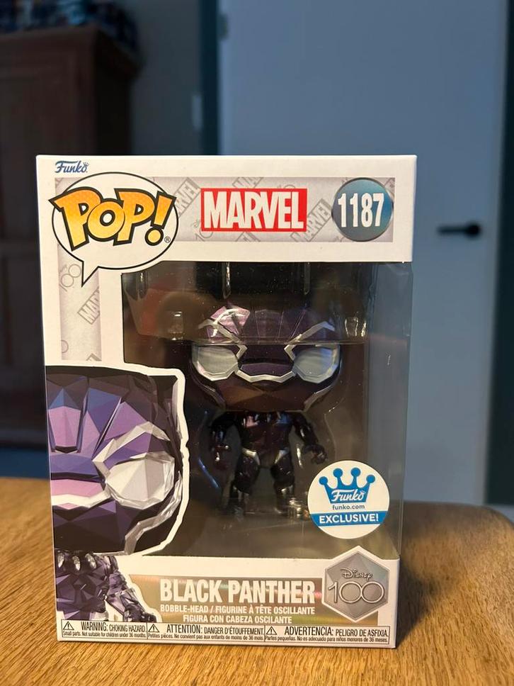Funko Pop! Marvel Black Panther Face Exclusive, Verzamelen, Poppetjes en Figuurtjes, Zo goed als nieuw, Ophalen of Verzenden