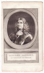 Adriaan Bankert Admiraal van Zeeland Schouman Houbraken, Antiek en Kunst, Kunst | Etsen en Gravures, Verzenden