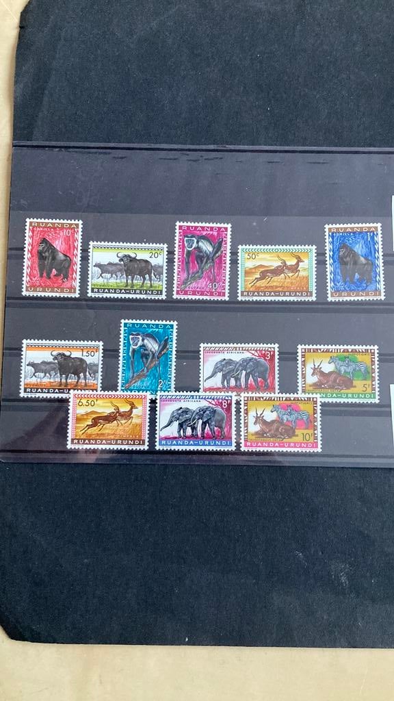 Ruanda 161/72 A dieren post fris/434 A, Ophalen of Verzenden, Dier of Natuur